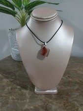 Carnelian Crystal Necklace