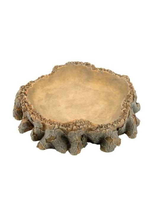 Abreuvoir en résine racine Aquavie 17cm pour terrarium naturel