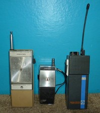 2 EF Johnson & 1 Hallicrafters Handheld Radios Parts Only
