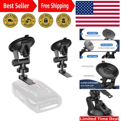 Durable Radar Detector Suction Cup Mount for Car - Strong & Weather Resistant