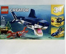 New! LEGO Creator 3-in-1 (31088) Deep Sea Creatures Shark Crab Squid Angler Fish