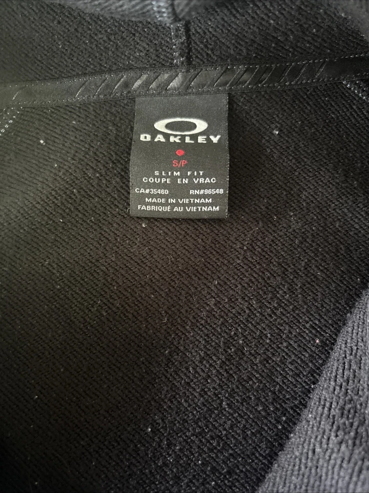 Chaqueta Oakley Mujer Slim Fit Cremallera Completa Azul Negro Talla Pequeña Foto 4 de 4