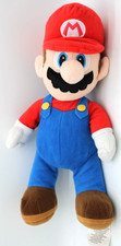 Super Mario Bros. CLASSIC MARIO in Overalls 15 Inch Plush 2018 Nintendo OpenBack