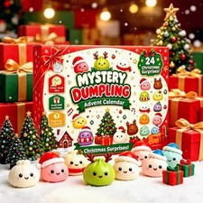 Christmas Squishy Advent Calendar 2026 24 Day Dumpling Fidget Sensory Gift