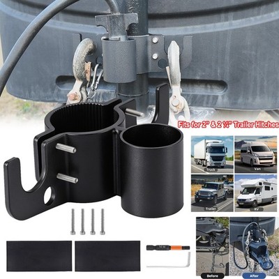 Trailer Chain Holder 7-Way Plug Organizer Aluminum for RV Camper Tongue Jacks US