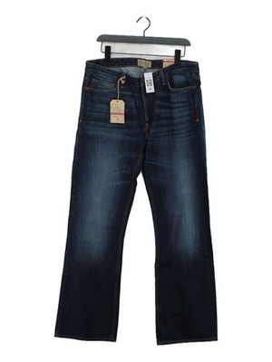 Fat Face Herren Jeans M Blau 100% Baumwolle Straight Neu Mit Etikett