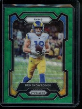 2023 Panini Prizm Ben Skowronek Green Wave Los Angeles Rams #163