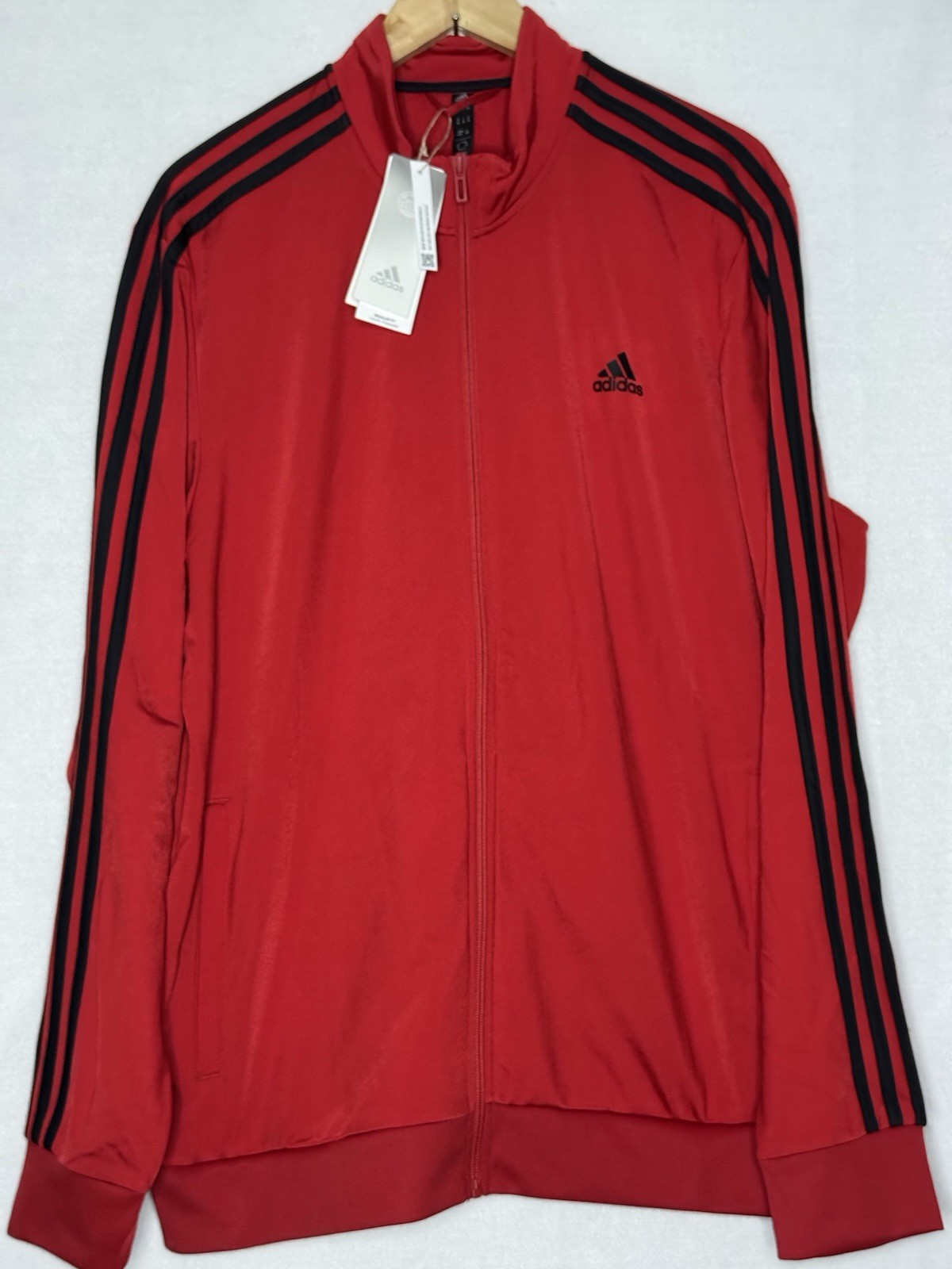 Adidas Essentials Warm Up Track Tops Jacket Men’s Size XL thumbnail 2