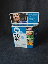 Genuine HP 20 Black Ink Printer Cartridge C6614D NEW Sealed Expired