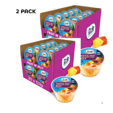 Dole Tropical Fruit in Jelly Pots 20 x 123g Assorted Fruit Snack pack of 2 12.19 per kilo