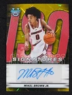 2025 Bowmans Best U Mikel Brown Jr Yellow /75 Refractor AUTO Rookie LOUISVILLE