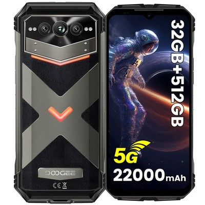 DOOGEE VMAX Pro 5G Outdoor Smartphone 6,58 Zoll+120Hz 22000mAh 32GB+512GB Handy