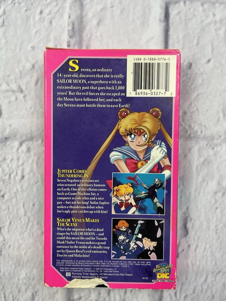 Sailor Moon Super S: Beautiful Dreams Special - Uncut Version PG13 VHS 2002 Foto 3 de 4