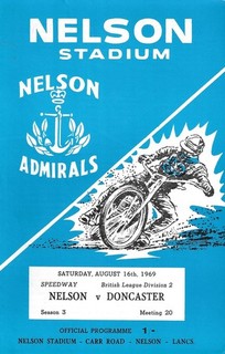 1969 Nelson v Doncaster Speedway Programme (16/8/69) Blank