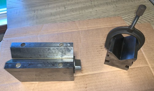 Brown And Sharpe 750-D Magnetic V Block Plus Bonus B&S 749-A Both For One Price