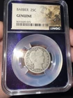 1908 -S Barber Quarter 25C NGC Genuine TAT