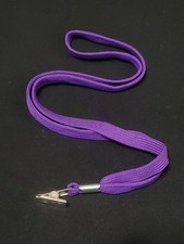 Purple Lanyard w/ Bulldog Clip