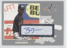 2005 Just Minors Silver 69/100 Brian Burres #8 Rookie Auto RC 9ap