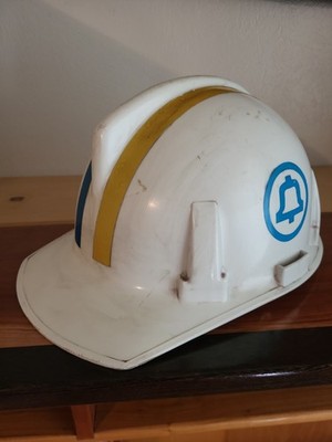Vintage Bell System MSA Topgard Hard Hat 1970s Lineman Helmet Used