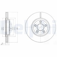 2X Bremsscheibe Delphi BG3704 FüR Cruiser PT Chrysler CRD