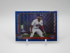 2025 Topps Pro Debut Baseball Jeral Perez #PDC-24 Chrome Blue WaveRefractor /150