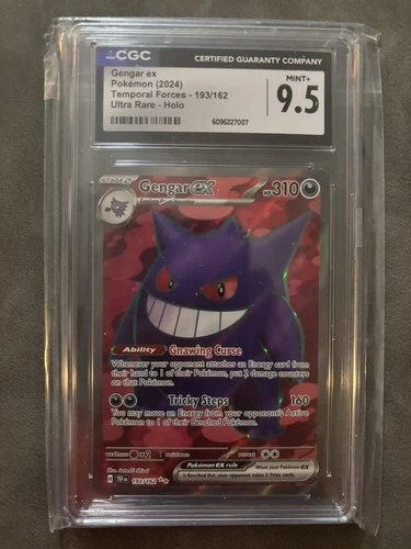 Gengar Ex Pokemon (2024) Temporal Forces-193/162 Ultra Rare-Holo CGC 9.5