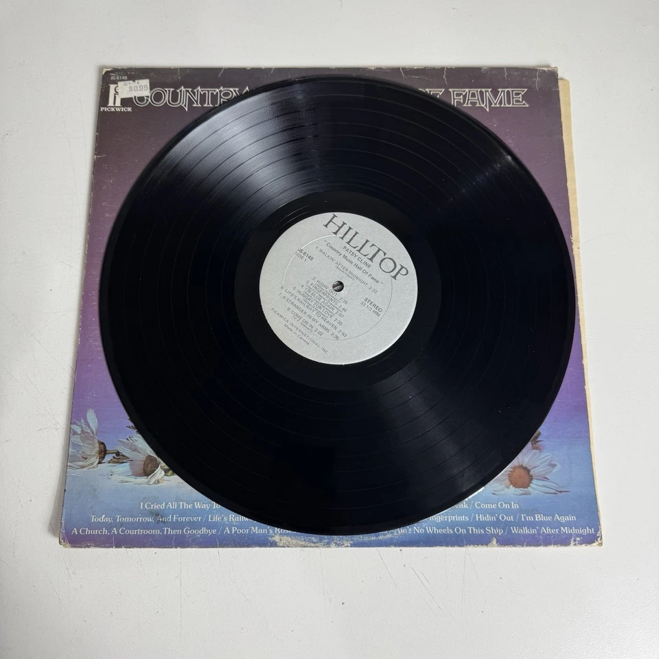 Country Music Hall Of Fame Patsy Cline Vinyl LP Pickwick Records Canada Press - Image 2 of 4