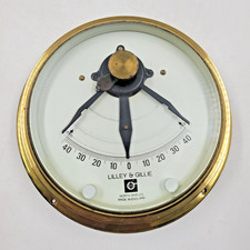 MARINE CALINOMETER NORTH SHIELD LILLEY & GILLIE RETRO SHINEY WALL