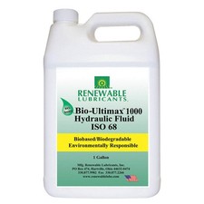 RENEWABLE LUBRICANTS 81023 Hydraulic Oil,Bio Ultimax 1000,1 Gal,68 2NMW3