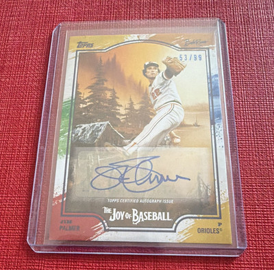 Topps Bob Ross The Joy of Baseball 2025 Jim Palmer Orioles #68H Auto /99