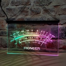 Pioneer Home Theater Audio Led Neon Light Sign Featuring Colorful Flowing Effect