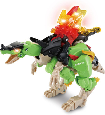 Switch & Go Dinos Armour up Triceratops Spinosaurus, interaktives Dinosaurier Spielzeug wi