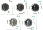 Coin United States 25 Cents (Washington) 1976, From mint & proof sets, w silver