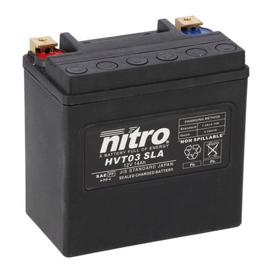 Nitro Batterie 12V 14AH HVT 03 Gel (für: Harley-Davidson XR 1200 08-09 )