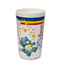 Vintage Care Bears Deka Plastic Cup Tumbler American Greeting 1983 #530 