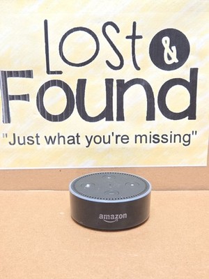 Amazon Echo Dot 2nd Gen RS03QR Black Speaker No Power Cable Tested