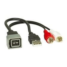USB+AUX Replacement Austausch Adapter passend für Nissan Cube Juke Versa Qashqai