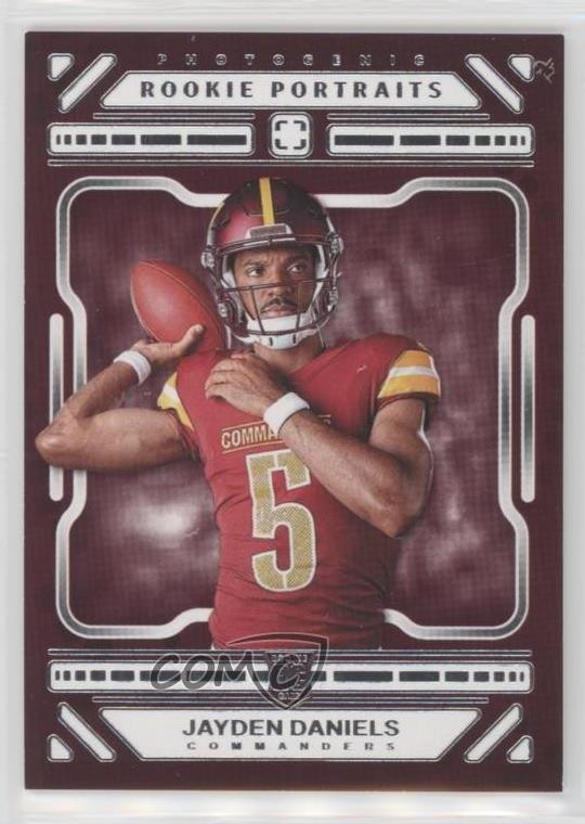 2024 Panini Photogenic Rookie Portrait Jayden Daniels #195 Rookie RC 12g7