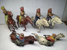 6 Used Johillco. Cowboys & Indians Lot