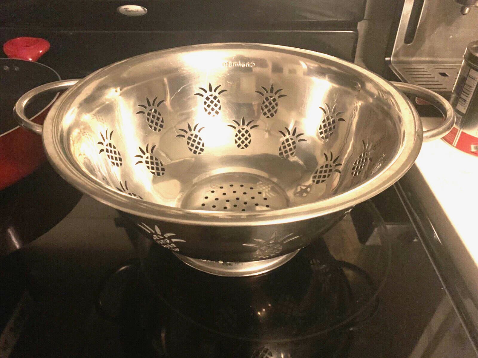 Chefmate Colander Pineapple Stainless Steel Decoration Draining pasta