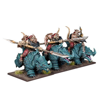 RHIINOSAUR KAVALLERIE-REGIMENT - KINGS OF WAR - MANTIC - KRAFTEN DER NATUR