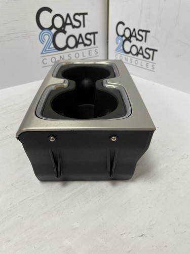 SILVER 2014 2015 2016 2017 2018 SILVERADO SIERRA CENTER CONSOLE CUPHOLDER INSERT - Foto 3 di 7