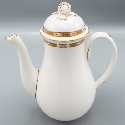DAMAGED - Royal Worcester Grosvenor Coffee Pot and Lid - FREE USA SHIPPING