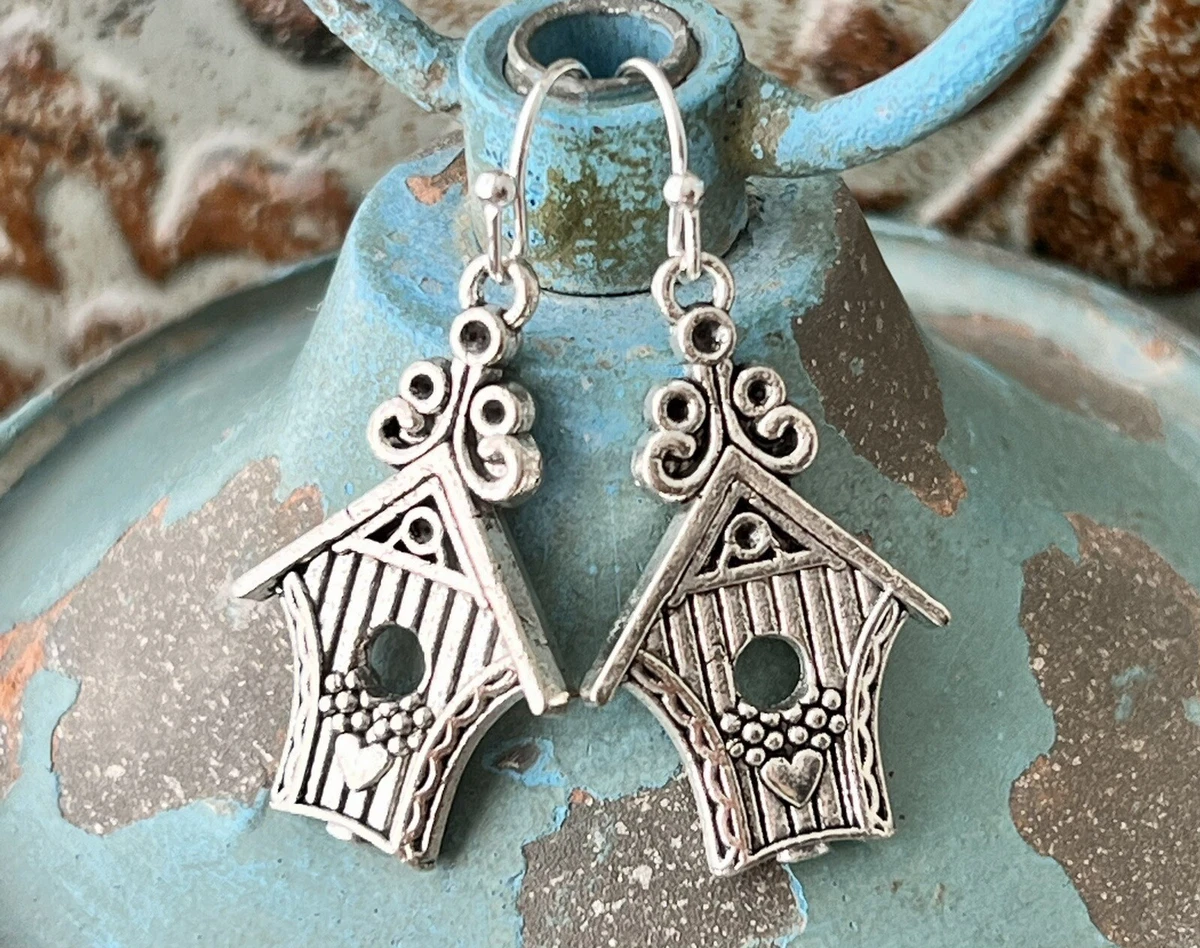Birdhouse earrings best sale