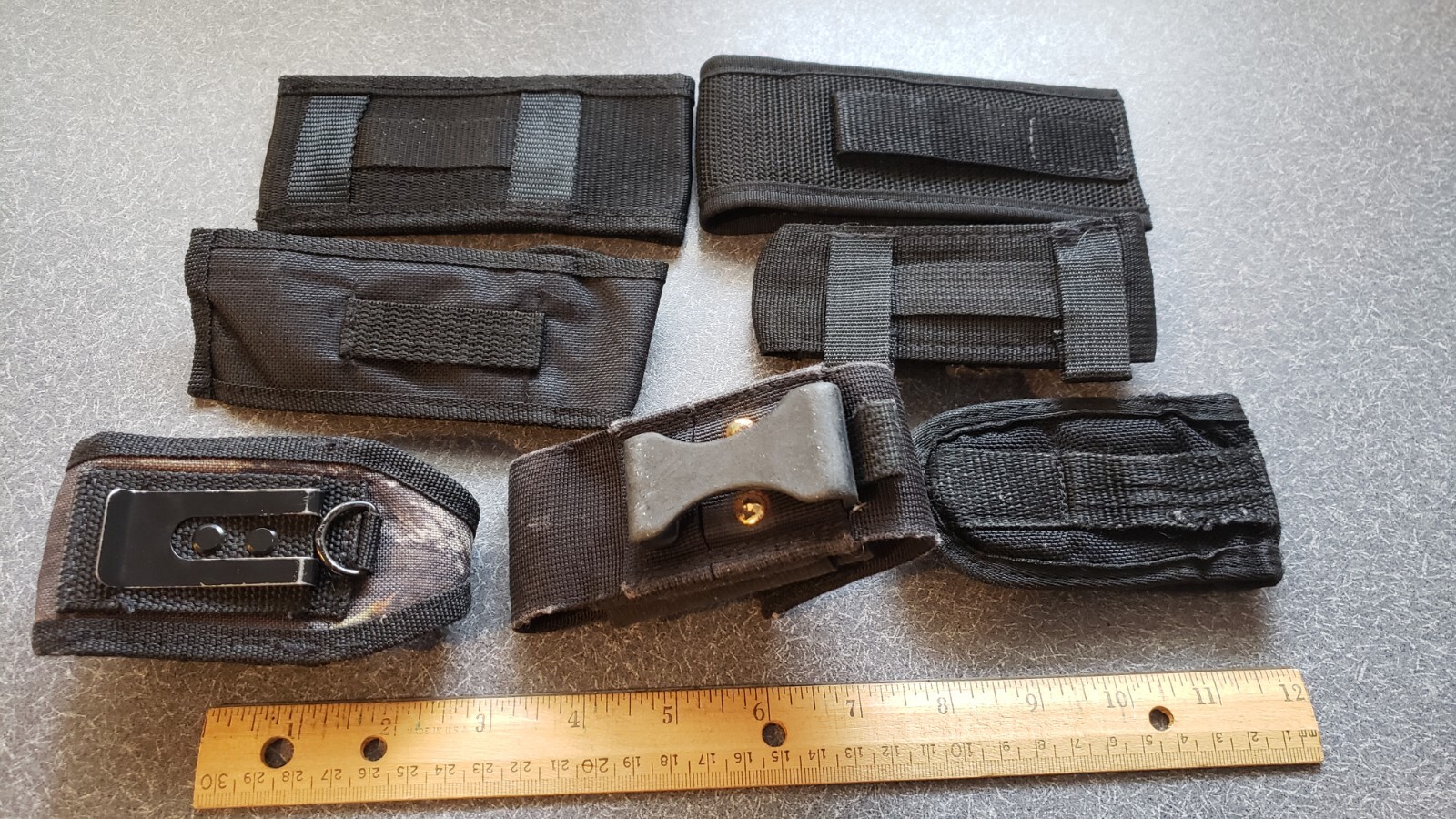 Nylon folding knife sheaths. Lot of seven. eBay