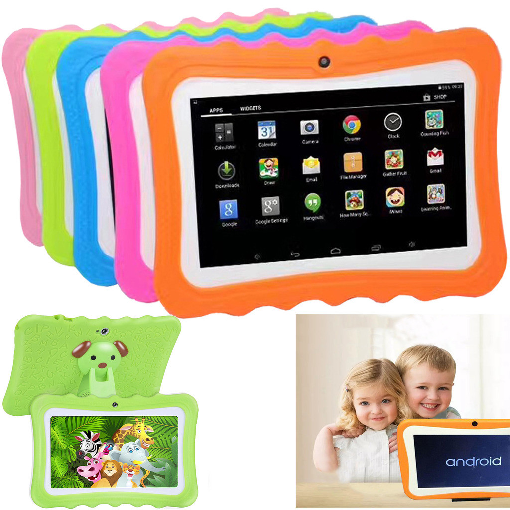 7 Inch Kids Tablet PC Android 4.4 WIFI 3G Dual Camera Child