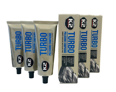 3 K001 K2 Turbo Schleifpaste mit Nanotechnik Politur Wachs Krazterentferner 120g