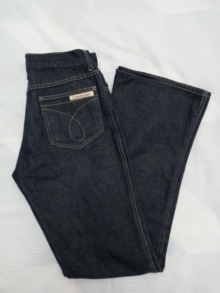 Calvin Klein Women's flared Jeans W76cm X L82cm, navy blue. S1