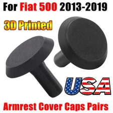 For 2013-2019 Fiat 500 Armrest Cover Cap Replacement Armrest Caps ,3D printed US