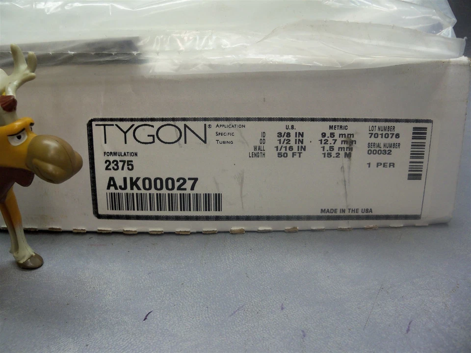 Tygon AJK00027 Tubing 1/2"OD X 3/8"ID X 50 FT - Image 2 of 3